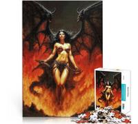 Rompecabezas de 1000 Piezas para Adultos El Ascenso de Lilith Hecho de cartón para y a Partir de 14 años Juguete de desafío de Juego Educativo Gran Regalo para los Juegos tamaño:26x38cm