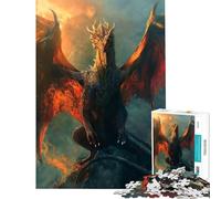 Rompecabezas de 1000 Piezas para Adultos El Azote de los Cielos Juego Educativo desafío Juguete Juego práctico antiestrés Regalo Divertido (tamaño 38x52cm)