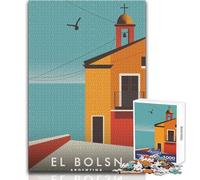 Rompecabezas de 1000 Piezas para Adultos, El Bolsón, Argentina, póster de Viaje, Juguete, Juego Intelectual, Regalo de cumpleaños, tamaño 38x26cm
