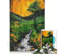 Rompecabezas de 1000 Piezas para Adultos El Camino al Paisaje Juego Familiar difícil y desafiante cumpleaños 38x26cm