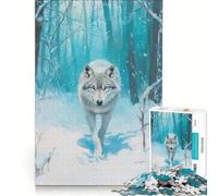 Rompecabezas de 1000 Piezas para Adultos El Camino del Lobo Juguetes para armar Mejora la Memoria cumpleaños y Navidad 50x75cm