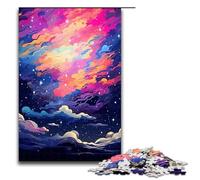 Rompecabezas de 1000 Piezas para Adultos El Cielo Nocturno está rodeado Rompecabezas de Madera para niños Juguete Educativo Intelectual descompresor 75x50cm
