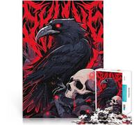 Rompecabezas de 1000 Piezas para Adultos El Cuervo Juego Familiar para aliviar el estrés: desafío difícil Una Obra de Arte 38x26cm