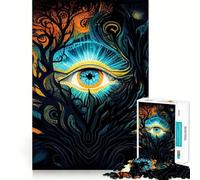 Rompecabezas de 1000 Piezas para Adultos El Despertar del Tercer Ojo,Juego de articulaciones firmes,Juego de concentración,Regalo,Tiempo fácil,Diversión,Arte navideño,Exhibición (38x26cm)