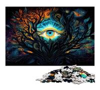 Rompecabezas de 1000 Piezas para Adultos El Despertar del Tercer Ojo Rompecabezas para Juego Educativo desafío Juguete Obra de Arte Regalo (tamaño 38 x 26 cm)