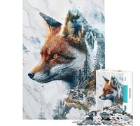 Rompecabezas de 1000 Piezas para Adultos El dominio místico del Zorro Rompecabezas para Adultos Juego práctico Desafío difícil Ideal para cumpleaños y Navidad (Tamaño 38x52cm)