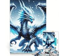 Rompecabezas de 1000 Piezas para Adultos El dragón de la ventisca Juego de ingenio Actividades Divertidas para Hacer en casa colección de Artistas Bellas Artes 50x75cm