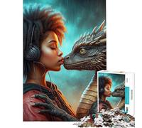 Rompecabezas de 1000 Piezas para Adultos El Encuentro místico Rompecabezas para Adolescentes Juego Familiar para divertirse en Familia cumpleaños (tamaño 50x75cm)