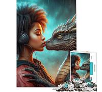 Rompecabezas de 1000 Piezas para Adultos El Encuentro Místico Rompecabezas Relajante para Adultos Decoración cumpleaños (Tamaño 38x52cm)