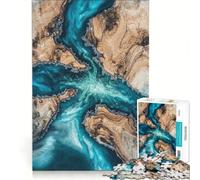 Rompecabezas de 1000 Piezas para Adultos El escalofrío del río Juego de ingenio Actividades Divertidas para Hacer en casa colección de Artistas Bellas Artes 38x26cm