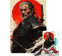 Rompecabezas de 1000 Piezas para Adultos El espíritu del Bushido Rompecabezas Interactivo para Adultos Decoración de Pared Desafío Educativo (Tamaño 38x26cm)