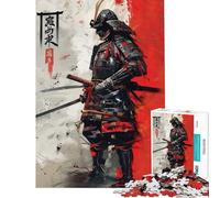 Rompecabezas de 1000 Piezas para Adultos El Fantasma del samurái Japón Divertido Juego Educativo Juguete desafiante Gran Regalo Desafío difícil (Tamaño 38x52cm)