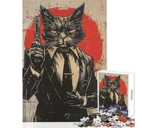 Rompecabezas de 1000 Piezas para Adultos El Gato espía Rompecabezas de 1000 Piezas Juego Imposible Gran Regalo para Juegos Mejora la Memoria (50x75cm)