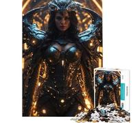 Rompecabezas de 1000 Piezas para Adultos El Guerrero del Futuro Rompecabezas de 1000 Piezas Juguetes antiestrés Que mejoran la Memoria cumpleaños y Navidad (38x26cm)