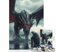 Rompecabezas de 1000 Piezas para Adultos El Jinete arrodillado Ante el dragón Juguete Educativo Grandes Regalos y Juguetes Juego Familiar Actividades Divertidas en casa Tamaño 38x52cm
