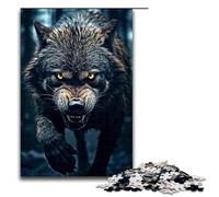 Rompecabezas de 1000 Piezas para Adultos El Juego del Lobo indomable Rompecabezas Toda la Familia 1000 Piezas