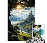 Rompecabezas de 1000 Piezas para Adultos El Legado de los Caballeros el Reino de los Rompecabezas Juegos Divertidos para Adultos análisis lógica e interacción Entre Padres e Hijos (tamaño 38x26cm)