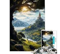 Rompecabezas de 1000 Piezas para Adultos El Legado de los Caballeros el Reino Juego práctico para Adultos Regalos para Mujeres Ideal como obsequio para Toda la Familia (tamaño 38x52cm)