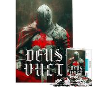 Rompecabezas de 1000 Piezas para Adultos El Legado de los templarios Rompecabezas para Adultos Juego de ingenio análisis y lógica cumpleaños y Navidad (tamaño 50x75cm)