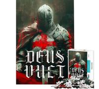 Rompecabezas de 1000 Piezas para Adultos El Legado de los templarios Rompecabezas Relajante para Adultos Decoración cumpleaños (Tamaño 38x52cm)