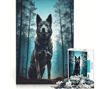 Rompecabezas de 1000 Piezas para Adultos El Lobo en el Bosque Juego Educativo para Relajarse intelectualmente un Gran Regalo para los Amantes de los Juegos 38x52cm