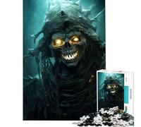 Rompecabezas de 1000 Piezas para Adultos El Mago Muerto resucita en una Calavera Juguete Intelectual Juego Imposible Aprendizaje Educativo Regalos de Amigo Invisible (tamaño 50x75cm)
