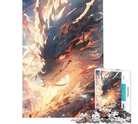 Rompecabezas de 1000 Piezas para Adultos El Mejor dragón Anime Juego Imposible Juguete Educativo Regalo Divertido para Mejorar la Memoria (tamaño 38x26cm)