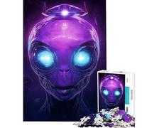 Rompecabezas de 1000 Piezas para Adultos El Misterio alienígena Ayuda a ejercitar el Cerebro Decoración para el hogar Juguete Educativo para Mayores de 14 años (50x75cm)