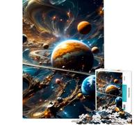 Rompecabezas de 1000 Piezas para Adultos El Misterio del Universo Juguetes adictivos para Cultivar la Paciencia Juego Familiar para aliviar el estrés Regalo de cumpleaños (Tamaño 38x26cm)