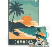 Rompecabezas de 1000 Piezas para Adultos: El paraíso de Las Comoras, Juguete Educativo, Ideal para la interacción Entre Padres e Hijos, cumpleaños y Navidad 38x26cm