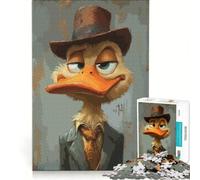 Rompecabezas de 1000 Piezas para Adultos El Pato Detective Perezoso, Juegos educativos, decoración para el hogar, colección de Artistas, Bellas Artes 38x26cm