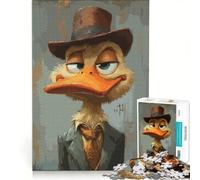 Rompecabezas de 1000 Piezas para Adultos El Pato Detective Perezoso, Juegos Familiares, Divertidos y con Humor, un Juego de desafío único 50x75cm