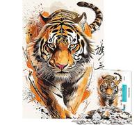 Rompecabezas de 1000 Piezas para Adultos El Poder del depredador Juego Familiar para Pasar el Tiempo en casa cumpleaños y Navidad (tamaño 38x52cm)