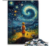 Rompecabezas de 1000 Piezas para Adultos El Principito del Cielo Nocturno (50x75cm) Ideal para Navidad, Halloween, Día de la Madre, Año Nuevo y Pascua
