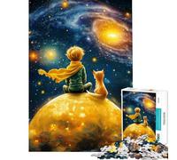 Rompecabezas de 1000 Piezas para Adultos El Principito y el Zorro Rompecabezas antiestrés Mejora la Memoria cumpleaños (Tamaño 38x52cm)