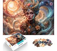 Rompecabezas de 1000 Piezas para Adultos El Reino de los Sueños Cósmicos de la Diosa Freya Análisis y lógica Obra de Arte 52x38cm