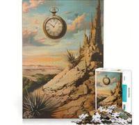 Rompecabezas de 1000 Piezas para Adultos El Reloj de Bolsillo El Tiempo no Espera a Nadie Juguetes para armar Interacción Entre Padres e Hijos Colección de Artistas Bellas Artes 38x26cm