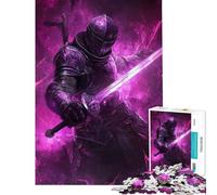 Rompecabezas de 1000 Piezas para Adultos El Resplandor del Caballero Oscuro Rompecabezas para Adultos Regalo de cumpleaños desafío Educativo diversión Familiar y Noche de Juegos 50x75cm