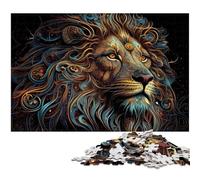 Rompecabezas de 1000 Piezas para Adultos El Rey León de la Jungla una Obra de Arte para Adolescentes a Partir de 14 años 1000 Piezas (75 x 50 cm)