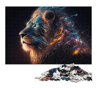 Rompecabezas de 1000 Piezas para Adultos El Rey León de la Jungla una Obra de Arte para Adolescentes a Partir de 14 años 1000 Piezas (75 x 50 cm)