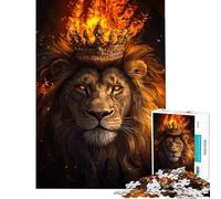 Rompecabezas de 1000 Piezas para Adultos El Rey León Rompecabezas para Adolescentes Juegos Familiares Una Obra de Arte Diversión en casa (Tamaño 38x26cm)