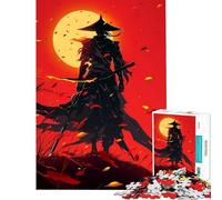 Rompecabezas de 1000 Piezas para Adultos El Ronin Solitario al Atardecer Juego Familiar Educativo Juguete desafiante Excelentes Regalos y Juguetes para aliviar el estrés (Tamaño 75x50cm)