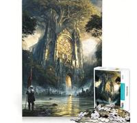Rompecabezas de 1000 Piezas para Adultos: El Santuario Caído del Valle Maldito Juego práctico para Mejorar la Memoria Toda la Familia 50x75cm