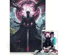 Rompecabezas de 1000 Piezas para Adultos El Señor Samurai Oscuro Juegos educativos Actividades Divertidas para Hacer en casa Lista de Deseos con Papá Noel 50x75cm