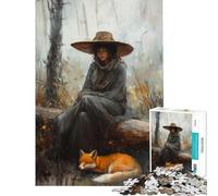 Rompecabezas de 1000 Piezas para Adultos El susurro del Zorro un desafío Educativo para divertirse en Familia Juegos relajantes para Mayores de 14 años (50x75cm)