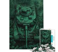 Rompecabezas de 1000 Piezas para Adultos El Tanque camuflado Rompecabezas de 1000 Piezas Juguete para decoración de Pared Alivia el estrés Regalo de cumpleaños Regalos de Viaje (38x26cm)