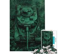 Rompecabezas de 1000 Piezas para Adultos El Tanque camuflado Rompecabezas de 1000 Piezas para armar Juguete de Bricolaje Desafío difícil Regalo de cumpleaños Regalos (38x52cm)
