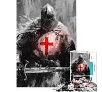 Rompecabezas de 1000 Piezas para Adultos El Triunfo de los Templarios Juegos relajantes Divertidos y con Humor para Disfrutar en casa (tamaño 50x75cm)