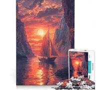 Rompecabezas de 1000 Piezas para Adultos El último Barco Juguetes para armar Actividades Divertidas en casa para Fortalecer el Amor en Pareja 50x75cm