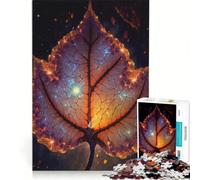Rompecabezas de 1000 Piezas para Adultos El Universo en una Hoja Juguete Educativo interacción Entre Padres e Hijos cumpleaños y Navidad 38x26cm